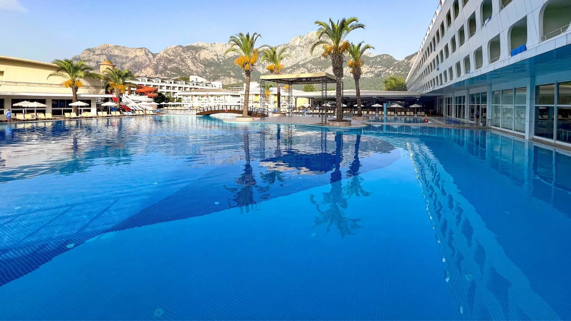 Poolside at the hotel